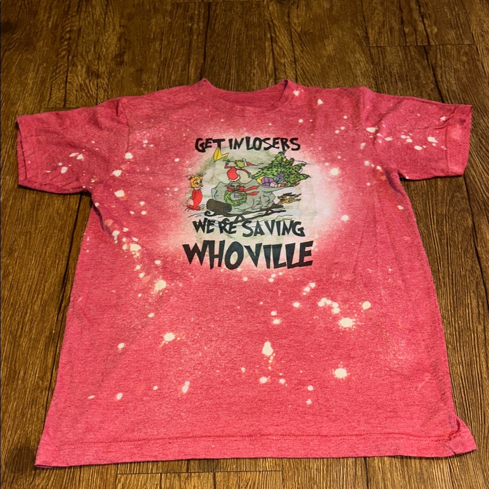 Red Graphic T-Shirt with Whoville Print